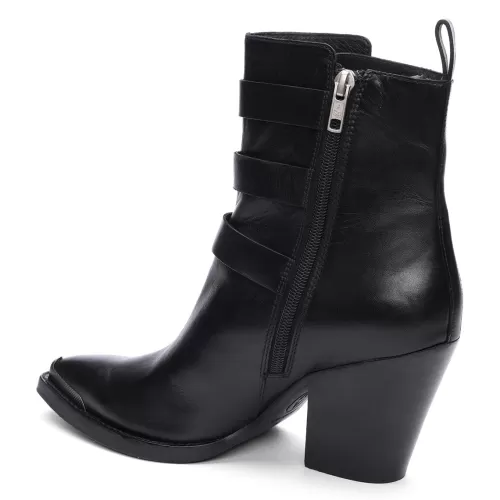 ASH Edwin Buckle Boot | Women's Ankle Boots | Shoes Black Online