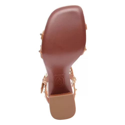 ASH Janice Studded T-Strap Heel Sandals | Cinnamon Cheap