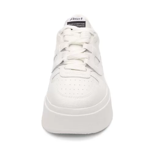 ASH Match Eco-Friendly Tumbled Leather Platform Sneaker Off-White/White Store