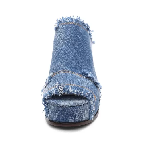 ASH Maui Denim Platform Sandals | Womens | BlueWash Hot