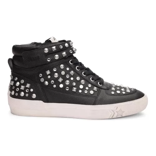 ASH Myriad Studded High Top Sneakers | Spiked Sneakers | Black Best