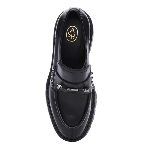 ASH Nelson Studded Loafers | Women's Loafers | Black Store