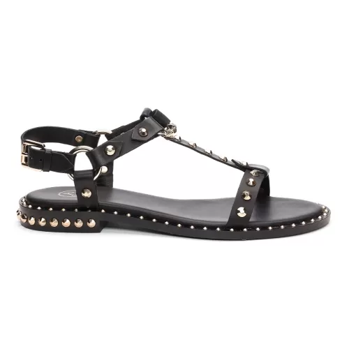 ASH Patsy Studded Flat Sandal Black Best Sale