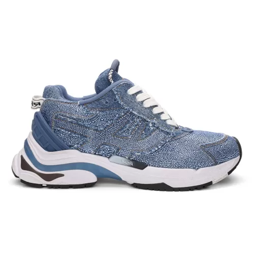 ASH Race Strass Denim Sneakers - Women's | DarkBlueWash Best Sale