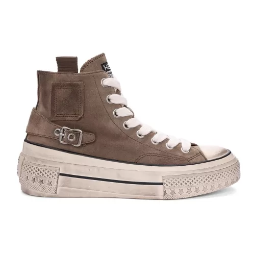 ASH Rage Suede Lace Up Hightop Sneaker Mud Sale