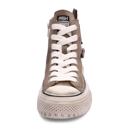 ASH Rage Suede Lace Up Hightop Sneaker Mud Sale