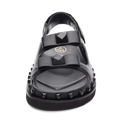 ASH Ursula Bow Footbed Sandal Black Outlet