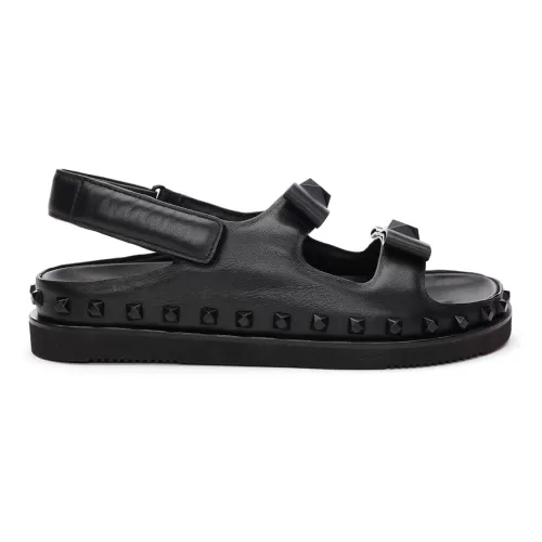 ASH Ursula Bow Footbed Sandal Black Outlet